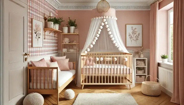 Decoração Simples para Quarto de Bebê Menina