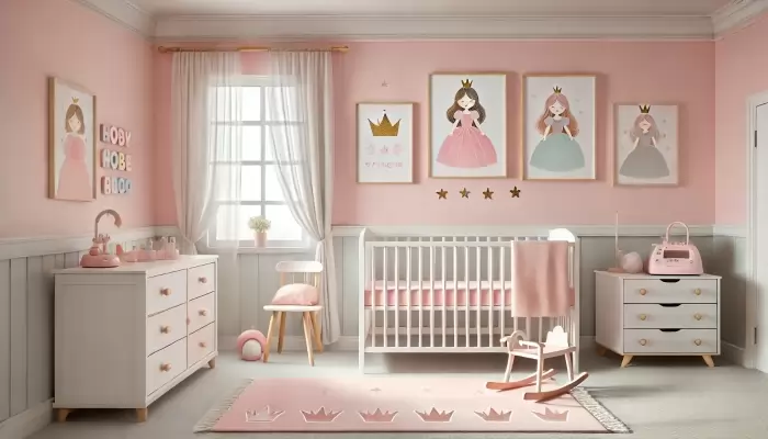 Quarto de Bebê Feminino Princesa