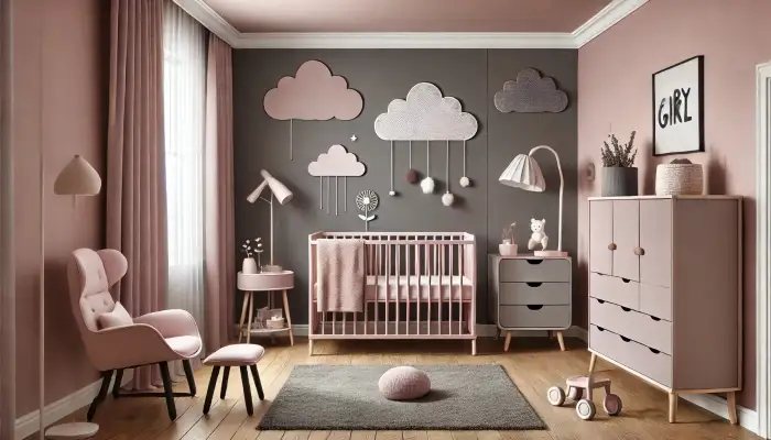 Quarto de Bebê Menina Nuvem