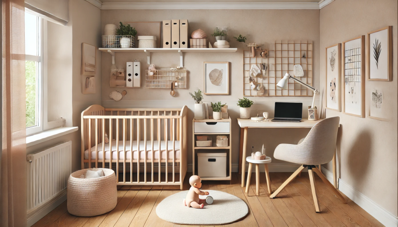 Imagem Quarto de Bebê e Home Office: Decoração e Organização